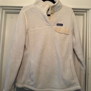 Patagonia Women's Cream Fleece Turtleneck Sweater